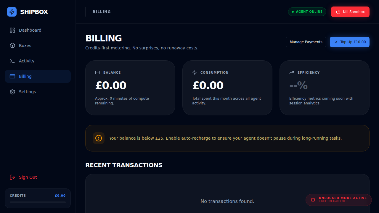 Billing Dashboard
